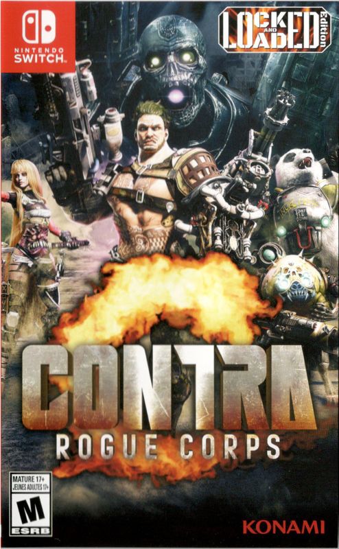 Contra: Rogue Corps box art for Playstation 4